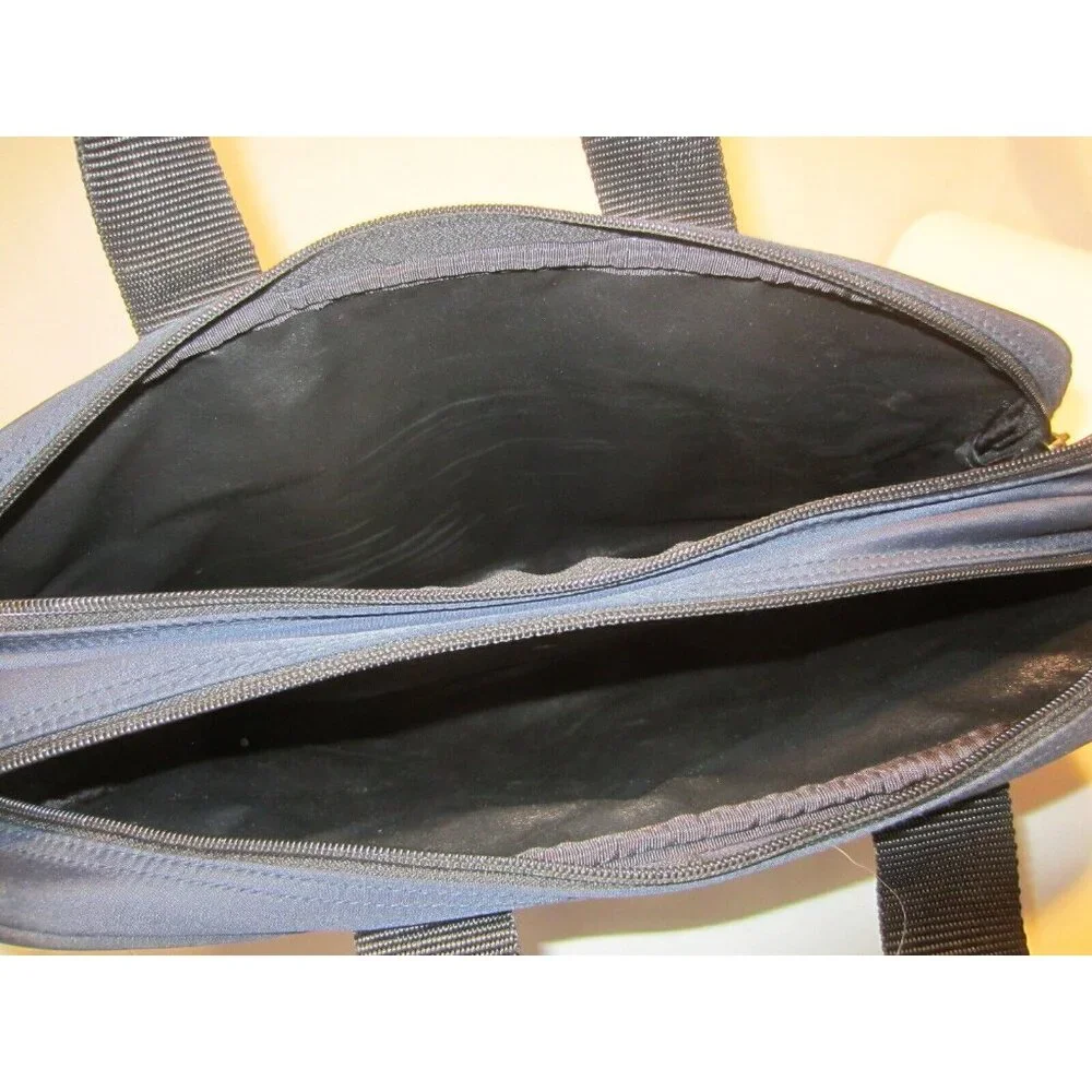 CONTE of FLORENCE blue computer brief case bag NWOT